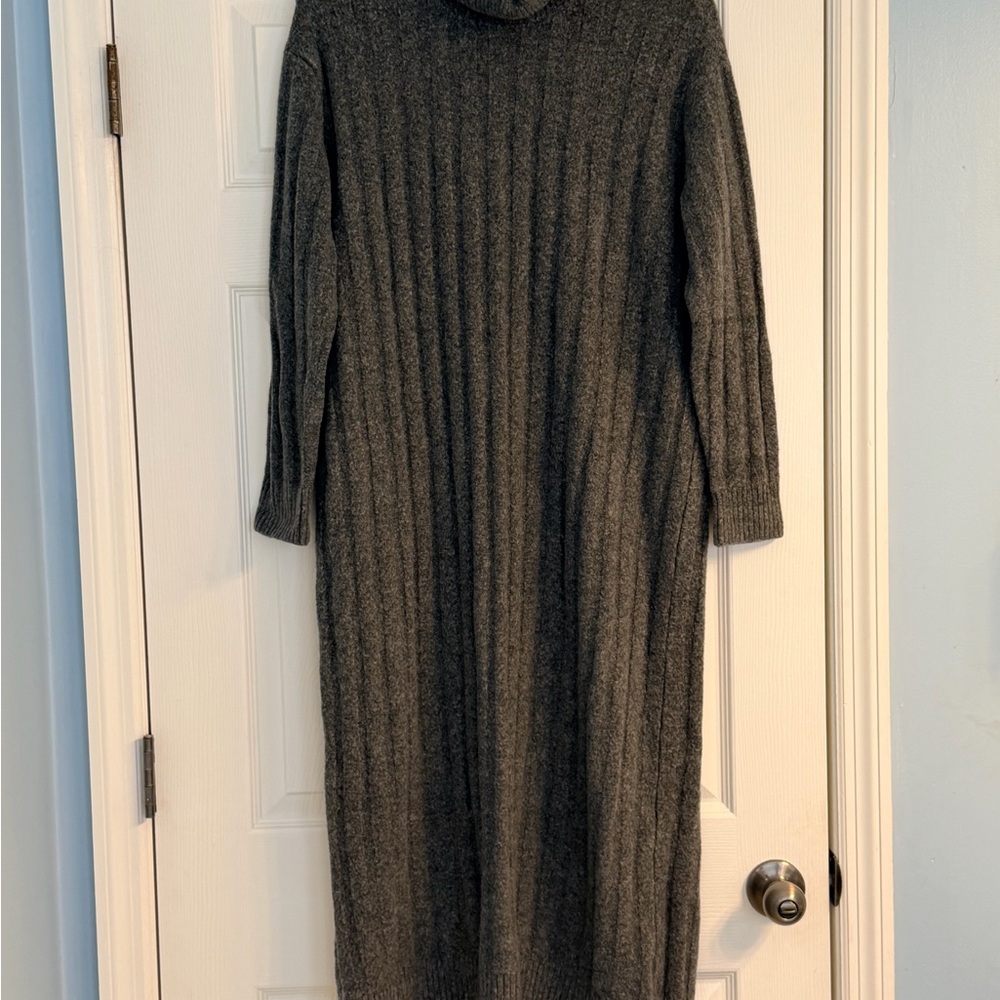 Loft Ribbed Knit Sweater Dress - Picture 4 of 4